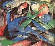 Franz Marc Dreaming Horse oil